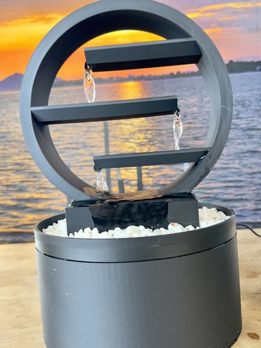 Modern black indoor water - black,