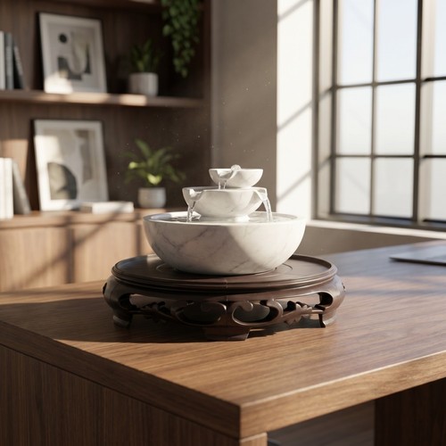 Tabletop water fountain riser - water,